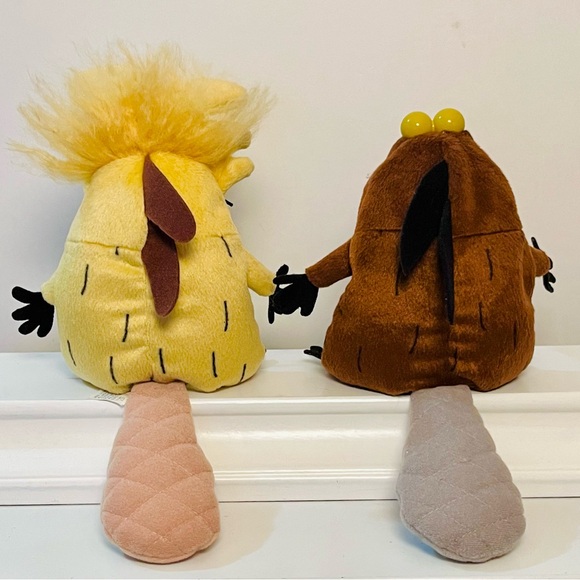 1999 Angry Beavers Daggett & Norbert Beanbag Plus+Funko - Picture 3 of 7